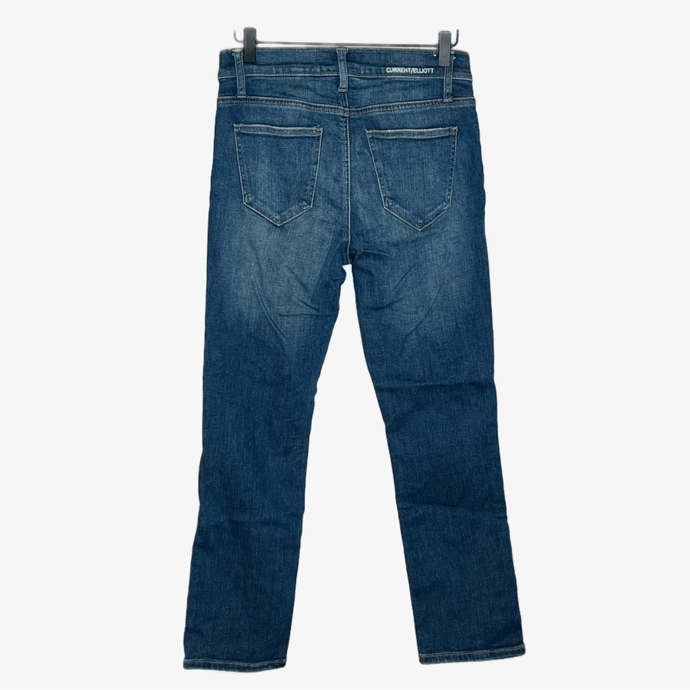 CURRENT/ELLIOTT high rise distressed straight jeans size 26 - Picture 3 of 8